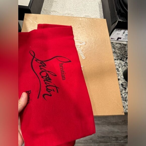 Christian Louboutin Zip Total Black Boots 40 - Picture 4 of 8